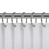 Utopia Alley  Shower Rings, Oval Shape Shower Curtain Rings for Bathroom, Rustproof Zinc Shower Curtain Hooks Rings, Set of 12 Chrome