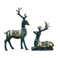 thumbnail image 2 of 4 Estatuas de Reno, Escultura de Amante Ciervos, Figurita, Librería Artesanal, Decoración para hogar Soledad Estatua de escultura de ciervo, 2 of 10