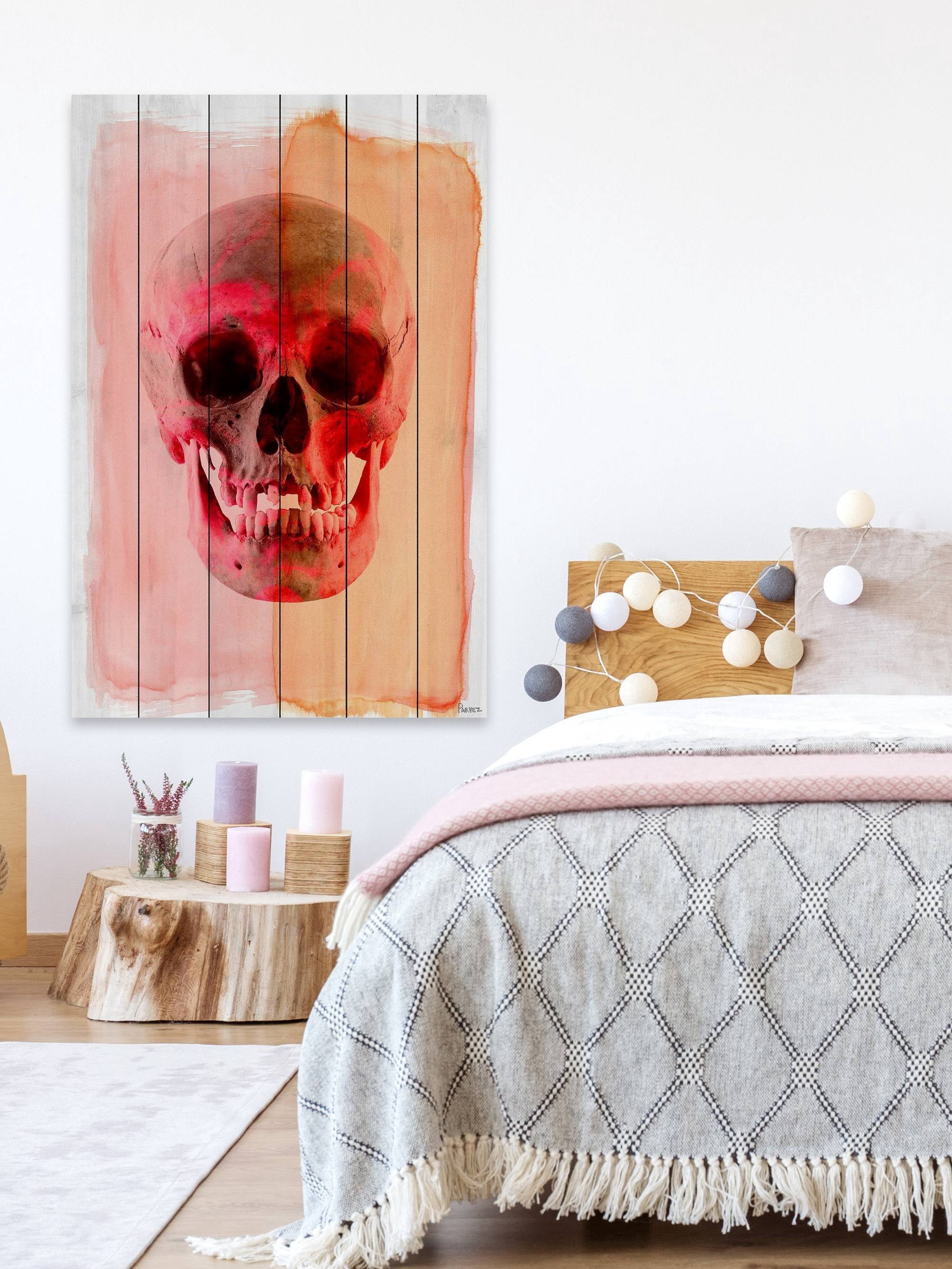 Marvel Red Skull 8.00" x 12" Painting Art Prints, by Parvez Taj
