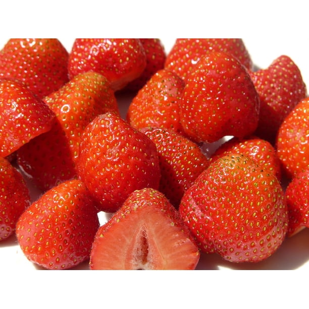 Fruit Berry Red Cut In Half Sweet Strawberries Inch By 30 Inch Laminated Poster With Bright Colors And Vivid Imagery Fits Perfectly In Many Attractive Frames Walmart Com Walmart Com