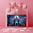 thumbnail image 2 of Spooky Castle Halloween Banner with Witch Bats Jack-o'-lantern for Decoration Party Celebration, 2 of 5
