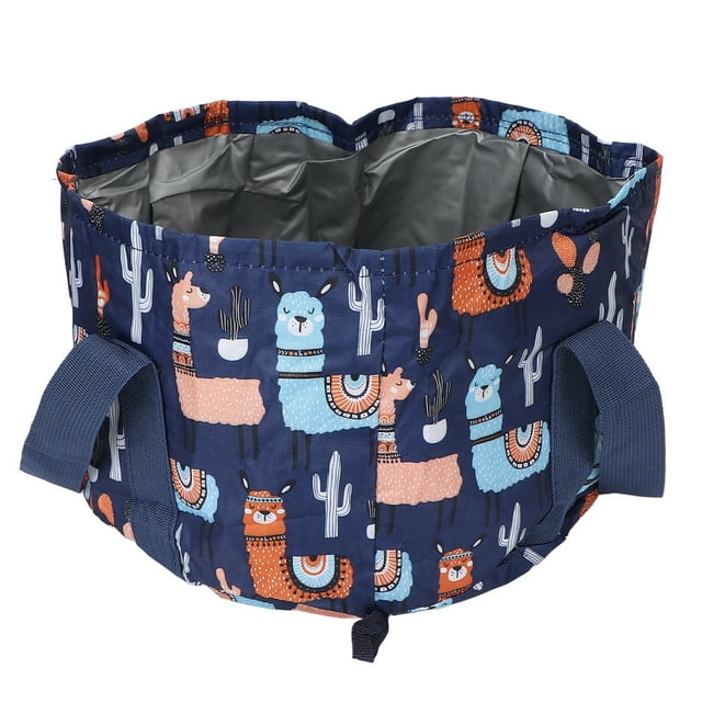 Collapsible Foot Bath Basin, Home Foot 21L Large Capacity Waterproof Collapsible Foot Soaking Bath Basin With Storage Bag For Travel Camping Gray,Dark Blue