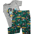 thumbnail image 3 of Quad Seven Boys Pajama Set Cozy Graphic Printed Short Sleeve Sleep Shirt and Pajama Pants 2 Piece, 3 of 7