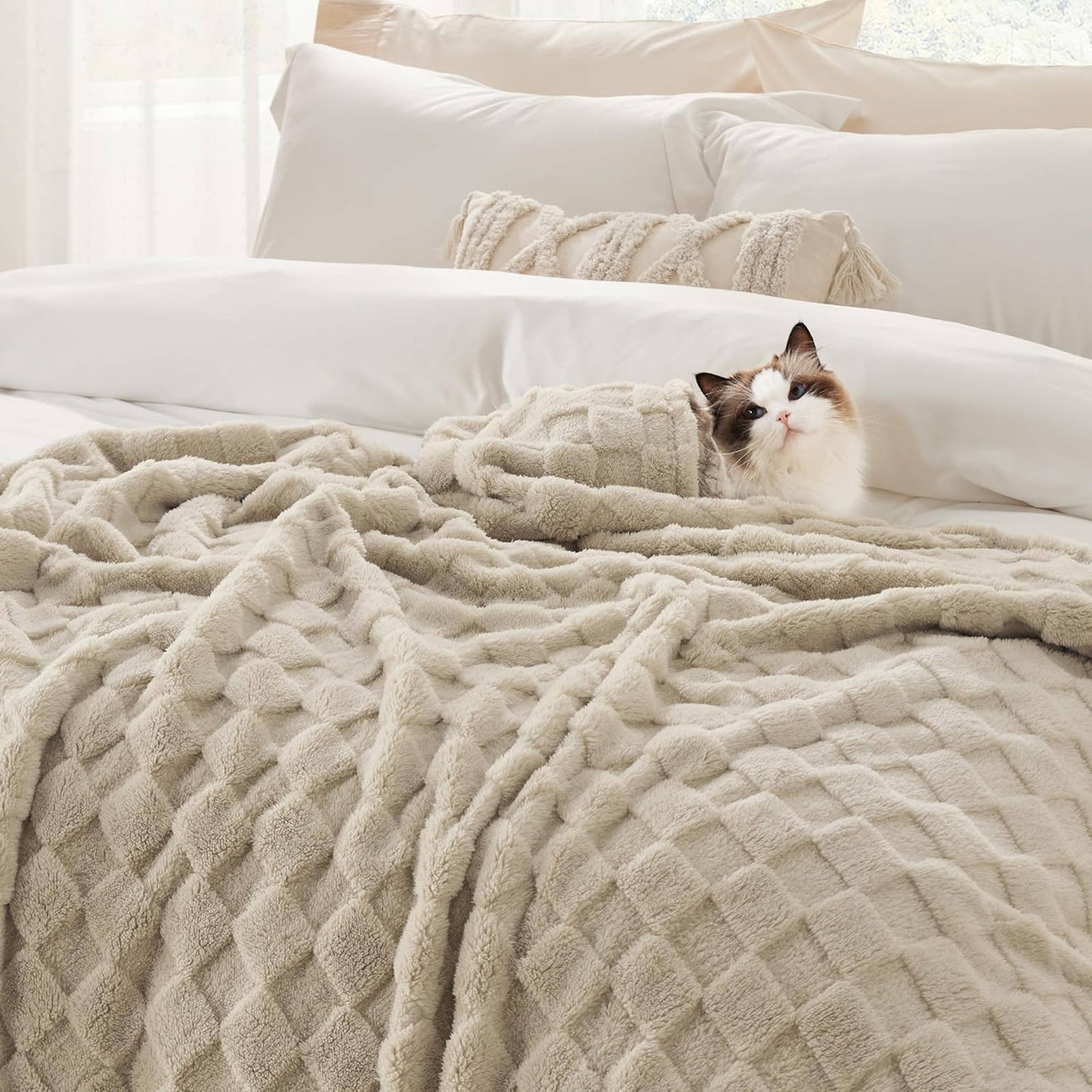 Soft Blankets for Beds, Plush Soft Fleece Throw Blanket Blankets for Couch, Fuzzy Cozy Flannel Blanket Throw for Sofa, Soft Warm Light Weight for Travelling In Spring Summer,27.56 X 39.37 Inch