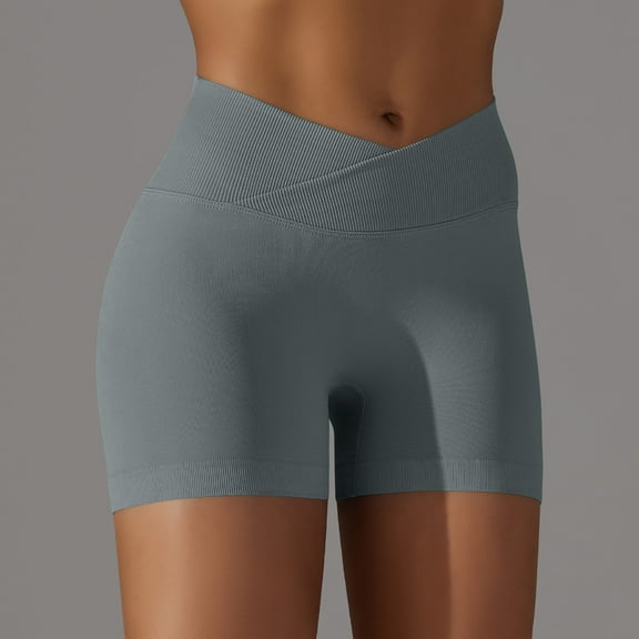 Aloohaidyvio Shorts for Women,Women Fashion Sport Casual Solid Full Casual Yoga Shorts Pants