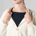thumbnail image 2 of Comdrip Unisex Fake Collar Detachable Dickey Collar Half Shirt Blouse Lapel Shirt Half High Collar Faux False Collar Black One Size, 2 of 8