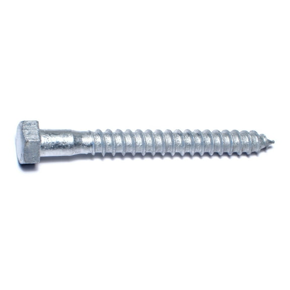 3/8" x 3-1/2" Hot Dip Galvanized Steel Hex Head Lag Screws HLSHS-411