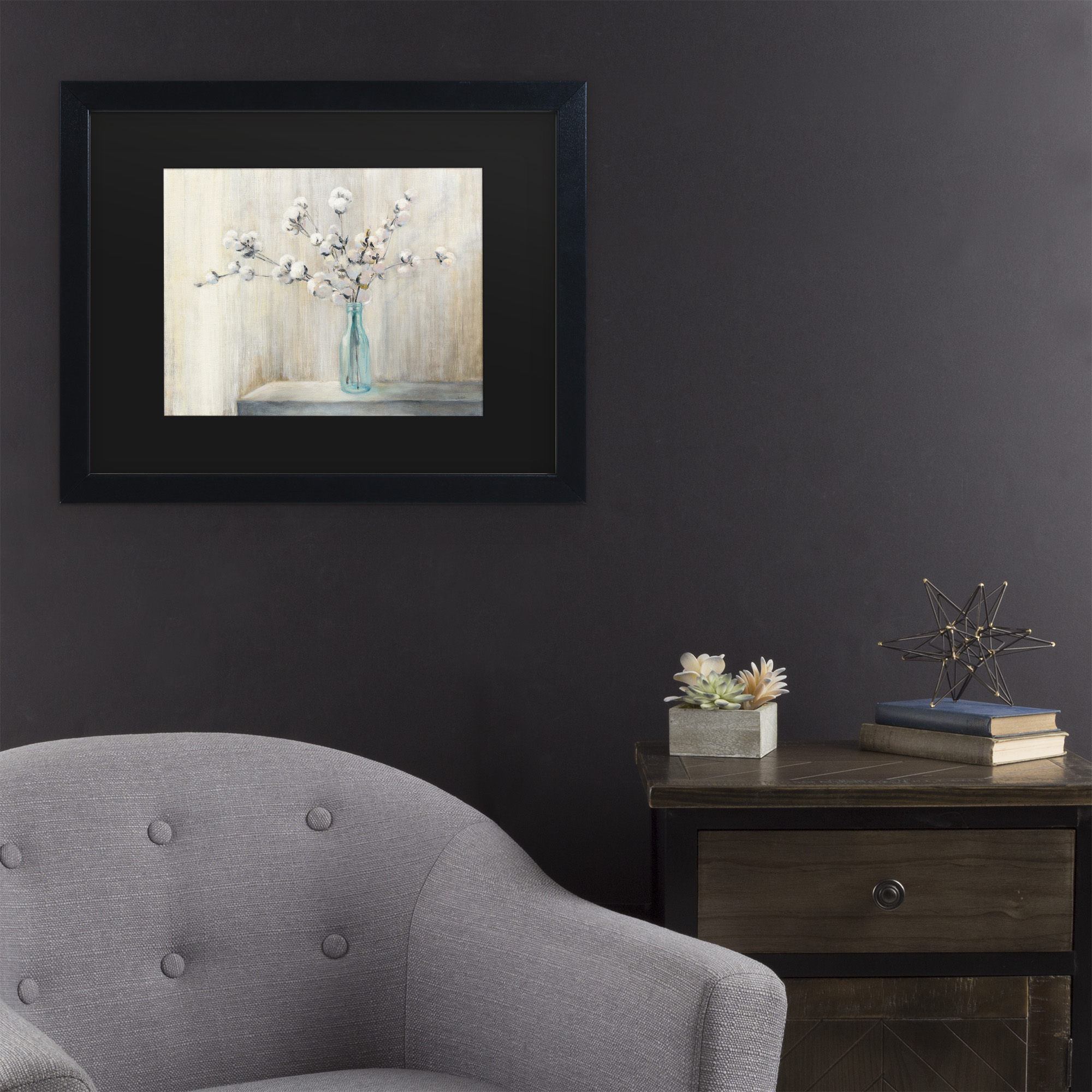 Trademark Fine Art 'Cotton Bouquet' Canvas Art by Julia Purinton