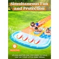 thumbnail image 2 of Joyfy 22.5ft Triple Water Slide and 3 Inflatable Boards, Backyard Summer Lawn Water Slides Waterslide and Slip Sprinkler Water Toy for Kids Adults Outdoor Fun, 2 of 8