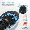 thumbnail image 2 of Fidabo Wide Toe Box Walking Shoes for Women, Zero Drop Arch Sneakers, Breathable Cushioned & Non-Slip, Sports Shoes for Running, Tennis, & Fitness, 2 of 8