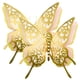 thumbnail image 1 of KAKOWELY 2 pegatinas de mariposa 3D exquisitas, decorativas, de imitación, para fiestas., 1 of 5