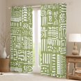 thumbnail image 2 of Castle Fairy Female Men Women Bohemian Tribal Hippie Curtains Pack of 2 (42x84 Each),Abstract Geometric Plaid Stripes Curtains Blackout,Exotic Style Bedroom Curtains,Breathable Home Decor, 2 of 6