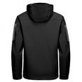 thumbnail image 2 of Little Donkey Andy Men's Softshell Jacket with Hood, Fleece Lined Winter Jackets for Hiking, Windproof Water-resistant (Black S), 2 of 7