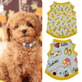 thumbnail image 3 of Fruit Print Pet Clothes - Round Neck Cloth - Sunflower Pattern Pet T-shirt - for Teddy, 3 of 8