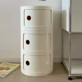 thumbnail image 4 of Mesita de noche creativa, armario de almacenamiento para dormitorio Simple y moderno, armario lateral de plástico Simple multicapa Ins Internet Celebrity 협탁, 4 of 4