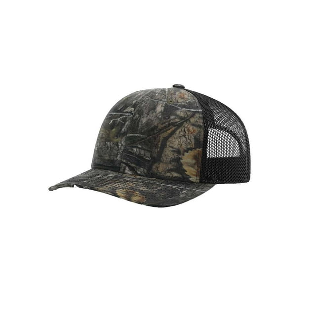 Richardson Casquette Trucker Imprimée, Ajustable, Mossy Oak Country DNA-Black