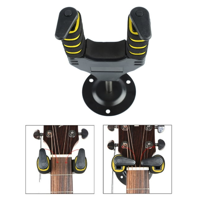 Instrument Hook Holder Stand, Stability Auto Locking Guitar Wall Hanger Better Display For Studio