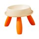 thumbnail image 3 of Tazón de gato con soporte de comida y agua Tazón de comida de comida de gato recipiente de bocadillo para perros pequeños suministros Beige y naranja, 3 of 8