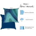 thumbnail image 5 of Liora Manne Visions III Ripples Indoor Outdoor Decorative Pillow Gulf, 5 of 5