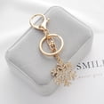 thumbnail image 2 of PVCS Fashion Simple Snowflake Hollow Keychain Men and Women Jewelry, 2 of 4