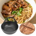 thumbnail image 4 of Japanese Sukiyaki Pot, Rough Texture Sukiyaki Pot  For Noodle For Stews For Cooking ANGGREK Sukiyaki Pot, 4 of 8
