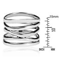 thumbnail image 5 of Naierhg Fashion Women Wide 5 Band Coil Finger Ring Wedding Engagement Party Jewelry Gift, 5 of 6