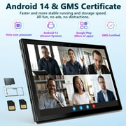 Tablet 2026 Newest Android 14 Tablet, 10 Inch Tablet,5G Wi-Fi Tablet Computer,2 In 1 Tablet with Keyboard, 128GB ROM+16(8+8)GB RAM + 1TB Expand,Octa-Core Processor,1920 * 1200 IPS,Bluetooth,GPS,Black