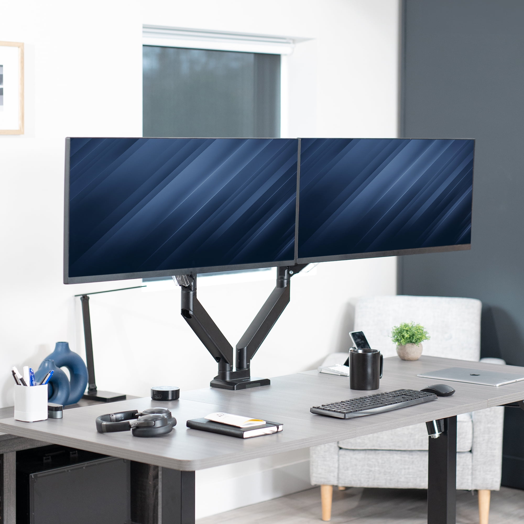 VIVO Dual Monitor Counterbalance Desk Mount, Fits Ultrawide Screens up to 38"