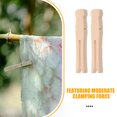 thumbnail image 6 of 50 Pcs Wooden Clothespins Large Clothes Pegs Baby 6.50X1.00X0.50CM Beige, 6 of 6