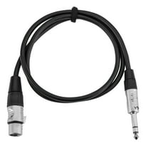 H&A Elite Pro 1/4" TRS M to XLR F Professional Interconnect Cable with Rean Connectors, 3'