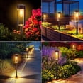 thumbnail image 4 of 2/4/6 Uds lámpara de decoración de jardín 8LM lámpara de paisaje para pasarela de césped balcón patio, 4 of 8