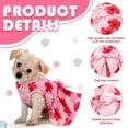 thumbnail image 3 of Vestidos LEIFIDE para perros hawaianos, 8 unidades, estampado floral, lazo S, de verano, 3 of 6