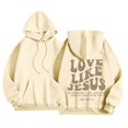 thumbnail image 4 of TrendOFT Christian Hoodies for Men Love Like Jesus Inspirational God Faith Sweatshirt Vintage Bible Verse Graphic Pullover Tops Beige L, 4 of 8
