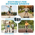 thumbnail image 5 of QUANFENG QF Kids Knee Pads and Elbow Pads with Wrist Guards 3 in 1 Protective Gear Set for Children Outdoor Activities, Black + Blue, 5 of 6