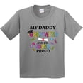 thumbnail image 3 of Inktastic My Daddy Graduated and I'm Super Proud Youth T-Shirt, 3 of 5