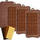 thumbnail image 1 of Moldes para barras de chocolate, paquete clásico de silicona, 4 unidades, kit para hacer barras de caramelo a presión, juego de moldes, proteínas y energía, regalos hechos a mano, 1 of 5