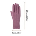 thumbnail image 2 of Ngheia Claerance! Warm Gloves Gray A, Develvet Men's Winter Gloves Ladies Upgrade Touchs Screens Non Slip Silicone Elastic Cuffs Warm Soft Knit Linings.., 2 of 3