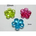 thumbnail image 6 of U8MO Craft DIY Mixed Colour Transparent Acrylic Charm Beads Various Rose Flower Shape-100pcs Snowflake Flower 15mm, 6 of 7