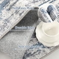 thumbnail image 6 of SONORO KATE 2'x6' Runner Rugs for Hallway, Machine Washable Modern Abstract Non Slip Soft Indoor Area Carpet, Navy/Gray, 6 of 7