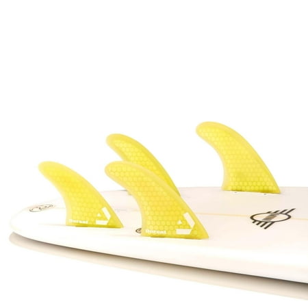 Dorsal Surfboard Fins Hexcore Quad Set (4) Honeycomb FCS Base