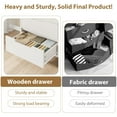 thumbnail image 6 of Accreate 47.2 Inch Freestanding Vertical Dresser Cabinet with 6 Drawer and Storage Wooden Closet Storage Chest for Living Room Hallway Entryway Bedroom, 6 of 7