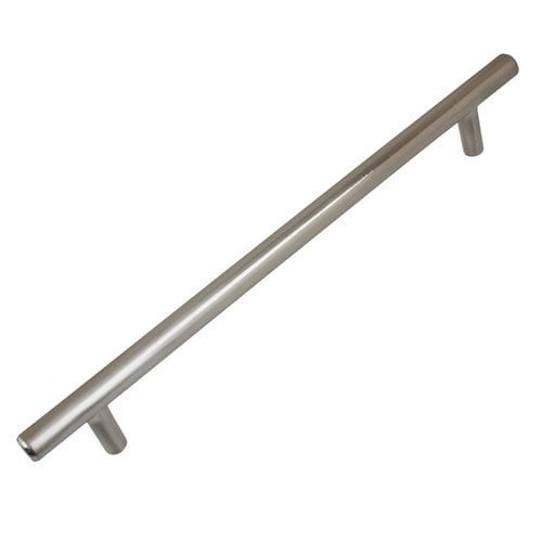 GlideRite 7-5/8 in. Center Solid Cabinet Handle Bar Pull, Satin Nickel