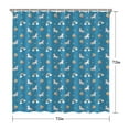 thumbnail image 5 of Blue Cartoon Unicorn Rainbow Cloud Star Balloon Shower Curtain 72"x72" ,Bathroom Decorative Shower Curtains Set with 12 Hooks,Modern Waterproof Washable Shower Curtain, 5 of 6