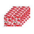 thumbnail image 4 of MKHERT Wildflower Poppy Flower Pattern Watercolor Placemats Table Mats for Dining Room Kitchen Table Decoration 12x18 inch,Set of 6, 4 of 4