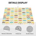 thumbnail image 3 of Fotbe Colorful Mustache Alfombrilla de Secado para Cocina con Estampado, 18x24 Pulgadas, 3 of 7
