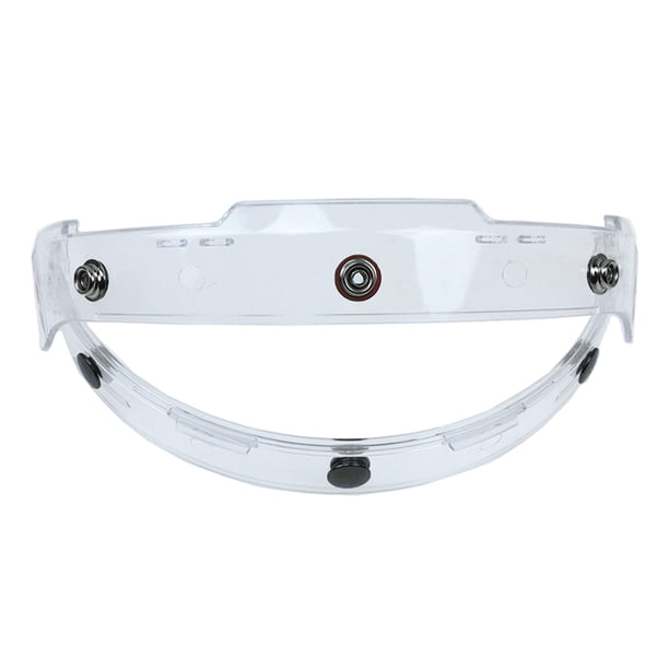 Adaptador de montaje con protección UV a presión y cremallera abatible para la mayoría de los cascos de motocicleta. Claro