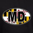 thumbnail image 3 of CafePress - Maryland MD Oval (W/Flag) Hoodie (Dark) - Pullover Hoodie, Classic, Comfortable Hooded Sweatshirt, 3 of 4