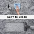 thumbnail image 2 of Soft Modern Indoor Large Shaggy Rug for Livingroom Bedroom Dorm Kids Room Home Decorative, Non-Slip Plush Fluffy Furry Fur Area Rugs Comfy Nursery Accent Floor Carpet 8x10 Feet, Grey, 2 of 6
