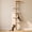 Beige, variant on Wall Mounted Cat Tree, 80" Tall Cat Climbing Tower with Sisal Scratching Post & 5 Perches, Space Saving Cat Wall Furniture for Indoor Cats, Vertical Cat Wall Shelves and Perches, Beige