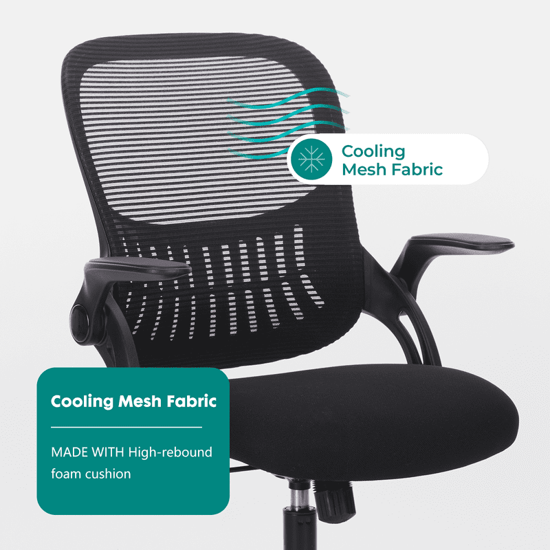 Howcool Drafting Chair Tall Office Chair, Height Adjustable Swivel Rolling Counter Height Chair for Standing Desk Home Office